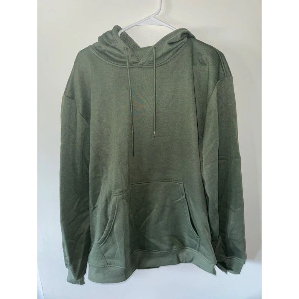 Men’s unisex sweatshirt green olive green hoodie 2xl